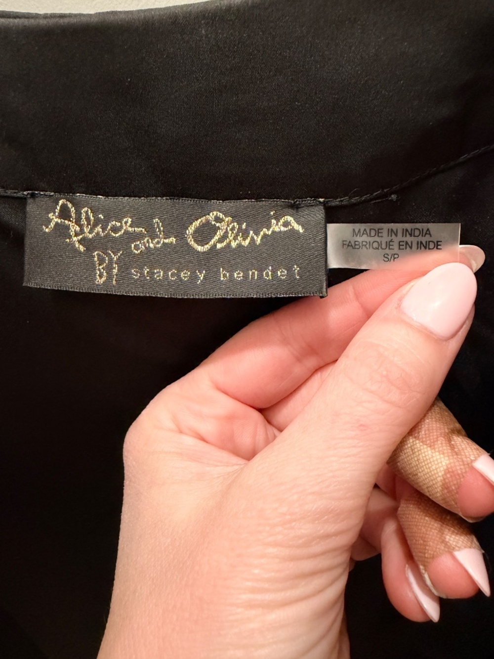 Alice + Olivia Lorna Black Embellished Puff Sleeve Cropped Jacket | Size S - Picture 5 of 11